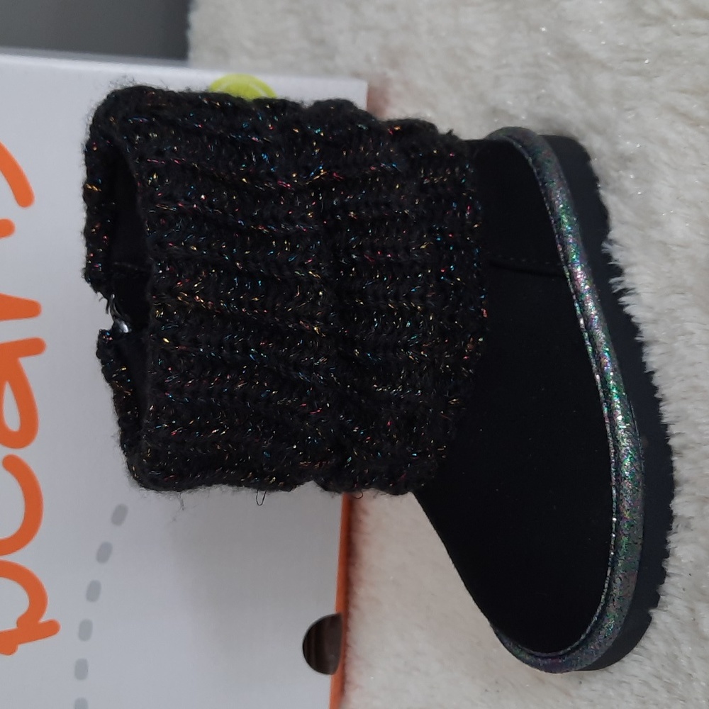 Jumping Beans black zip-up boots